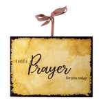 Motivational Ceramic Plaques – Said a Prayer Set of 3 by Manual Woodworkers
