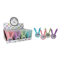 Metal Rabbit Mini Clock for Shelf or Desk – Set of 24