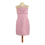 Women’s Apron 100% Cotton – Wine Improves with Age Design by Manual Woodworkers