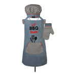 Polyester Apron Set Kids Cooking and Baking – 3 Pieces by Manual Woodworkers