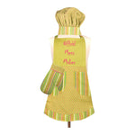 Kids Apron Set 3 Pieces – Izzy Official Mess Maker Theme by Manual Woodworkers