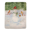 Happy Snowman Cozy Sherpa Blanket