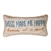 Dogs Make Me Happy Pet-Inspired Pillow