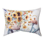 Sunflowers Forever 18x13 Inch Climaweave Pillow by Manual Woodworkers