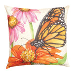 18 Inch Decorative Pillow – Butterfly Meadow Design  by Manual Woodworkers