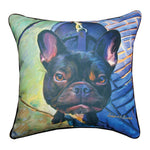 18 Inch Accent Pillow – Gus Donato I French Bulldog by Manual Woodworkers