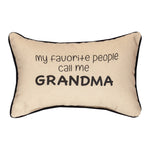Sentimental Home Pillow Grandma Phrase – 12.5x8 Inch by Manual Woodworkers