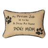 Decorative Dog Mom Throw Pillow