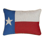 Texas Decor Decorative Pillow LONE STAR FLAG – 17x12 Inch by Manual Woodworkers