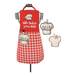 Little Bakers Gonna Bake Cotton Apron & Hand Towel Set by Manual Woodworkers