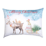 Woodland Celebration 18x13 Inch Climaweave Pillow by Manual Woodworkers