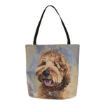 18" Printed Tote DOODLE Graphic – Polyester Fabric by Manual Woodworkers