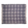 100% Cotton 2-Layer Throw – Blue Plaid Design, 46x60 Inch Blanket