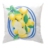 Botanical Citrus 18x18" Pillow – Spanish Lemons Accent by Manual Woodworkers