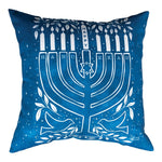Hanukkah Bird 18 Inch Climaweave Decorative Pillow by Manual Woodworkers