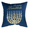 Hanukkah Greetings Navy 18 Inch Climaweave Cushion