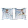 Festive Angel Holiday 18 Inch Climaweave Cushion