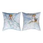 Christmas Angel 18 Inch Climaweave Polyester Pillow by Manual Woodworkers