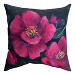 18" Climaweave Pillow – Pink Camillia Floral Design by Manual Woodworkers