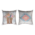 18" Climaweave Pillow – Rosewood Ranch Boots Design by Manual Woodworkers