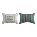 Decorative Polyester Pillow - JUST ONE SEC I'M SPIRALING by Manual Woodworkers