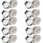 Single Loupe, 10X Magnification – 2.4" Width, Metal Frame, Pack of 10 for Science & Hobby By GSC International Inc.