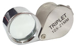 Single Loupe – 2.4" W, Metal Frame 10X Magnifying Lens for Science, Hobby & Field Use By GSC International Inc.