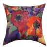 Cottage Garden Pillow – Poppy Print Cushion for Patio Seating