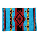 Flame Table Placemat – 18x12.5" Red Polyester-Rayon Elegant Dining Accent by Manual Woodworkers