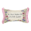 aunt makes life pillow
