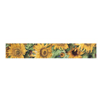 Sunny Faces Tapestry Table Runner 12.5" x 7" Yellow Cotton Blend Decorative Accent Machine Washable by Manual Woodworkers