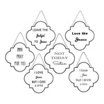 Metal Inspirational Wall Decor Set of 6– Quarterfoil Pattern 11" by Manual Woodworkers