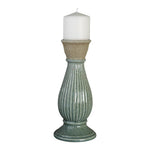 Candler Ceramic Candle Holder Set of 2 – Green by Manual Woodworkers