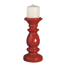 Camden Red Ceramic Candle Holder  large