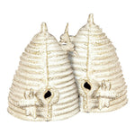 Bee Hive Cast Iron Book Ends 4.72" – Set of 2 (Natural Finish) by Manual Woodworkers