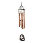 Inspirational Wind Chime Bronze Ring Cardinal – 30" Metal by Manual Woodworkers