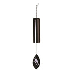 Black Tubular Wind Chime – Cardinal Accent 24" by Manual Woodworkers
