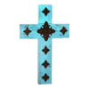 turquoise wood cross