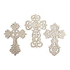 • White Cross Wall Decor Set