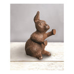 Cast Iron Bunny Door Stopper – Set of 2 (Brown Finish) 8.5" by Manual Woodworkers