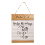 Under His Wings Canvas Wall Decor – 15.75" by Manual Woodworkers