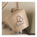 Outdoor Patio Ceramic Bell Accent 27.55" by Manual Woodworkers