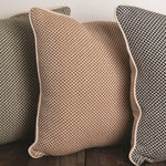 Manual Woodworkers Bronze Textured Cotton Pillow – 21x21 Decorative Throw Cushion