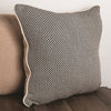 Dashing Texture Accent Pillow – Classic Black Cotton 21"