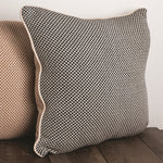 Manual Woodworkers Black Textured Cotton Pillow – 21x21 Decorative Accent Cushion