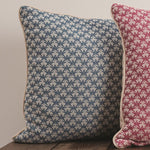 Manual Woodworkers Blue Cotton Pillow – Starry Stitch Design