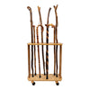 wood walking stick stand
