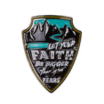 Hiking Stick Medallion Set of 6 – Multi-Color Metal Badge (1.37") by Manual Woodworkers