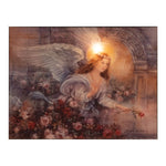 16.5” LED Angel Canva Wall Art by Manual Woodworkers