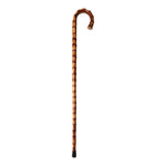 Wooden Hooked Handle Cane - 35"L Set of 4 Classic Solid Wood Walking Cane by Manual Woodworkers